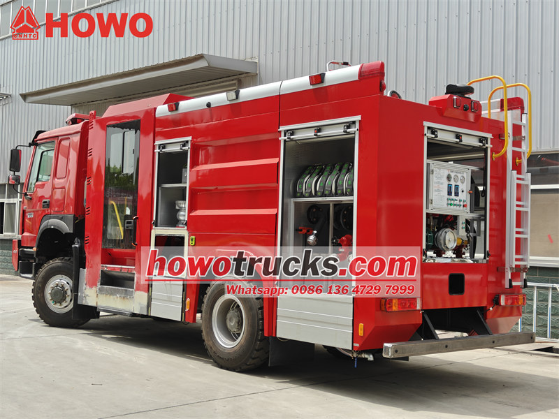HOWO 4x4 offroad 8000L fire engine
