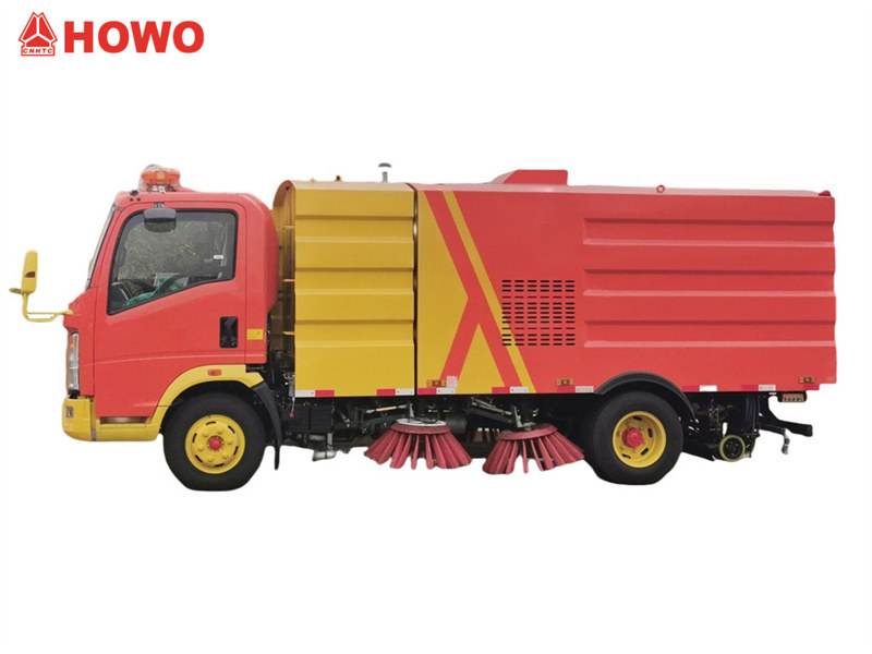 Road sweeper truck detailed component