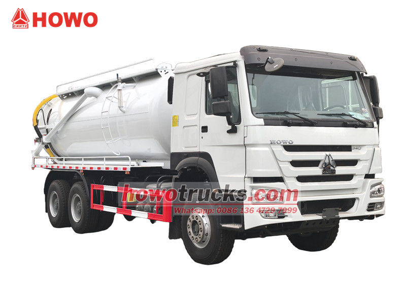HOWO 6x4 15m³ vacuüm rioolzuigwagen