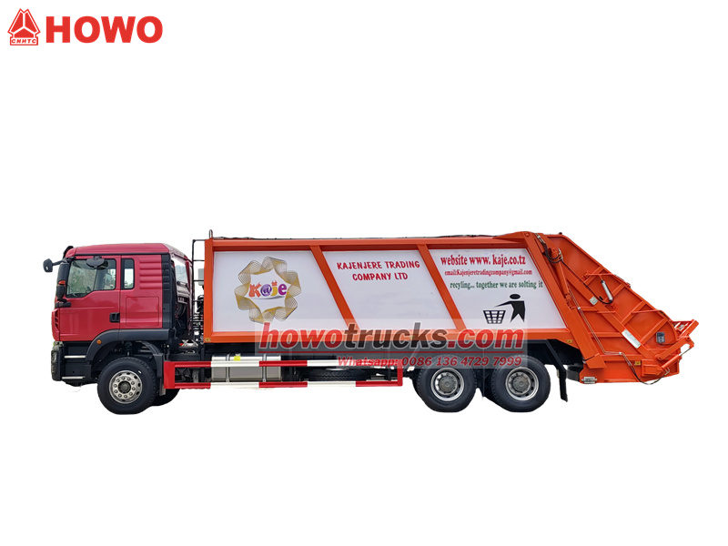 HOWO 20000L garbage compactor truck