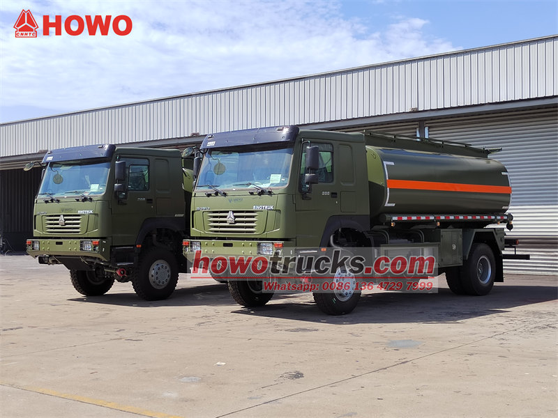 SINOTRUK HOWO 4WD fuel trucks for export