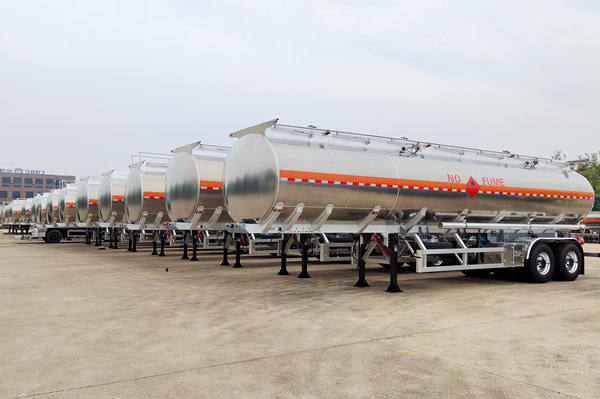 Aluminum alloy fuel tanker trailers for sale
