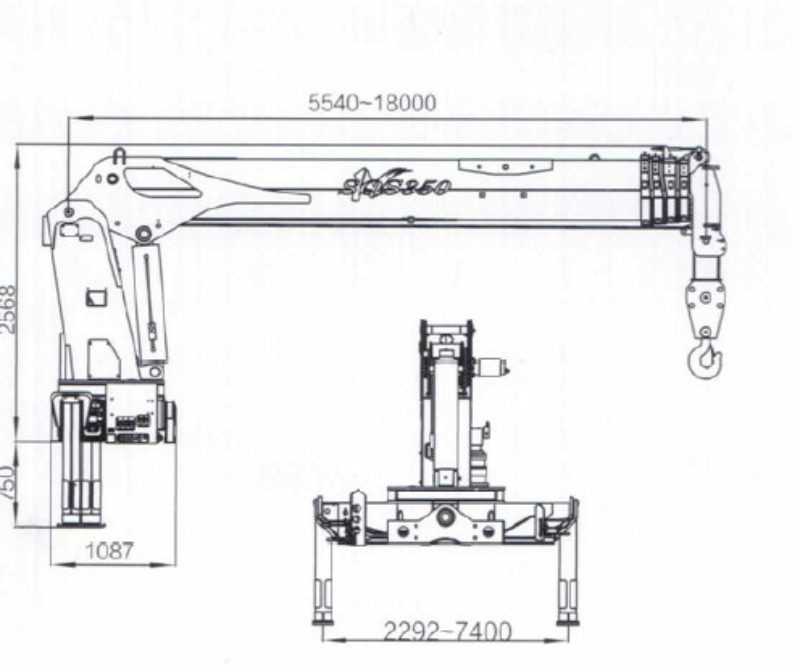 HOWO truck mounted crane XCMG