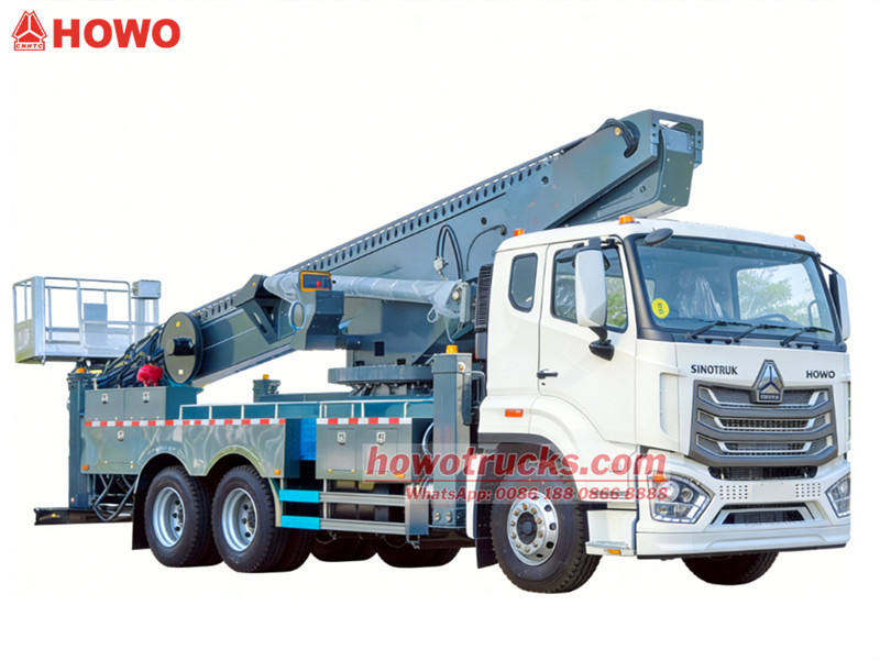 Howo NX vrachtwagengemonteerd hoogwerkplatform van 56 meter - CS TRUCKS
