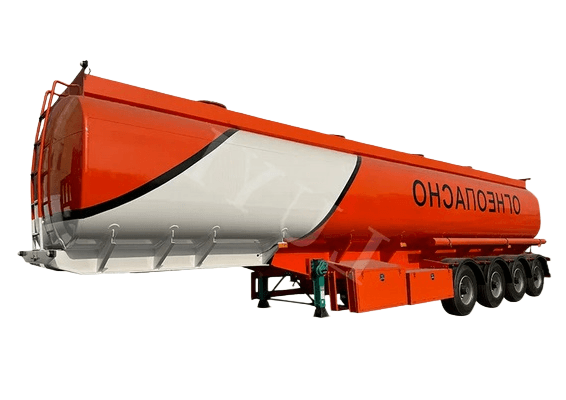 Olietanker met oplegger