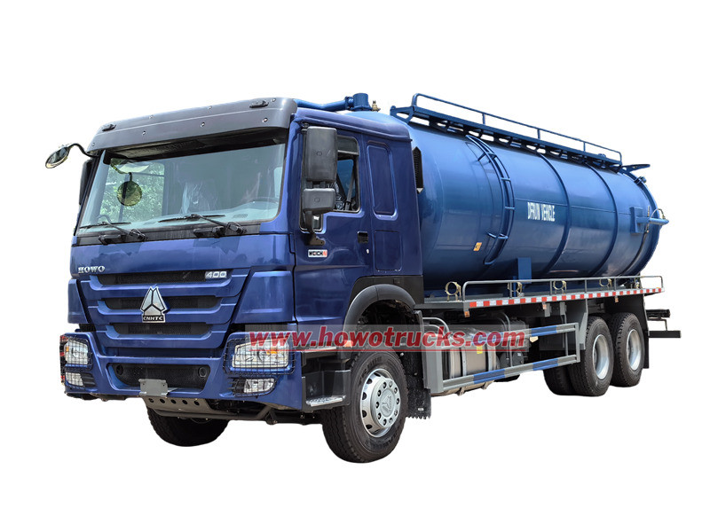HOWO 10 wheeler vacuum suction truck