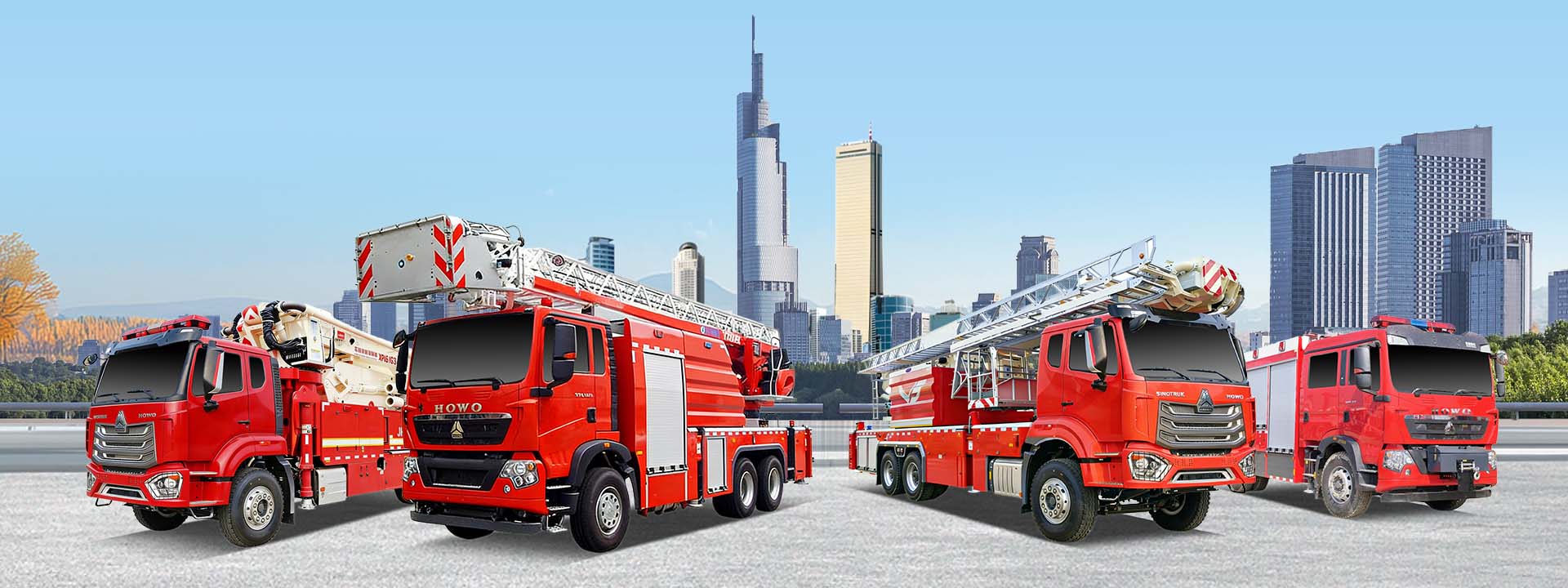 Howo aerial ladder fire truck, ladder rescue fire truck and aerial platform fire engine supplier, 70m high jetting fire truck