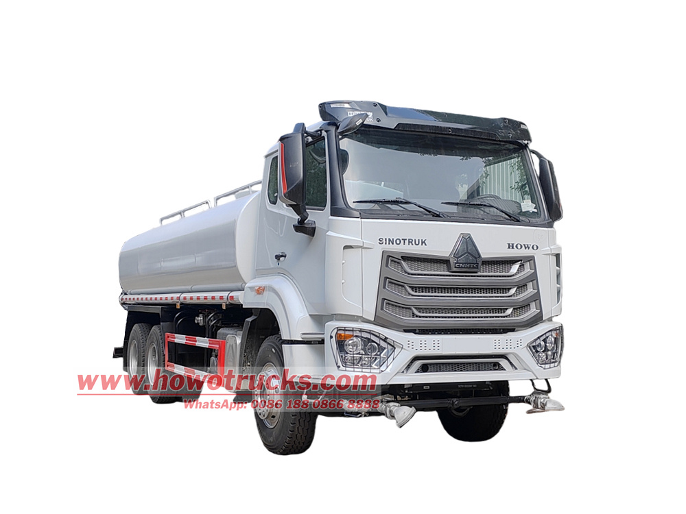 HOWO diesel delivery tanker truck for Congo