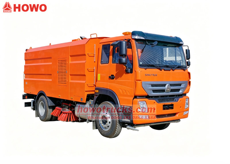 Howo H5 heavy sweeper truck