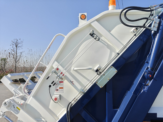 howo rear loader truck