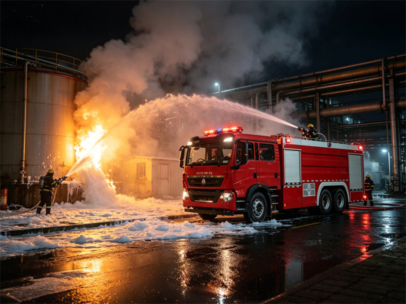 HOWO fire foam tank truck HOWO fire foam tank truck