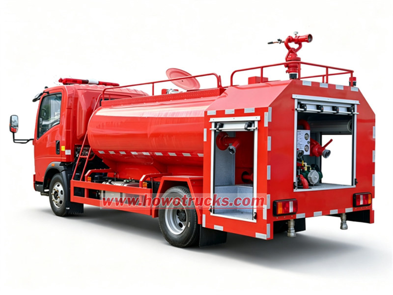 HOWO fire water tank truck 